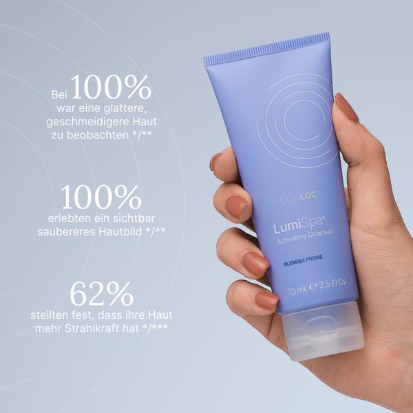 Activating Cleanser para tu LumiSpa piel manchada