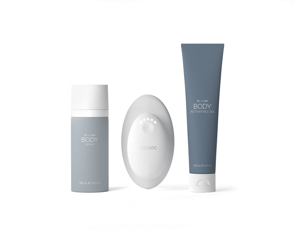WellSpa iO Gerät mit ageLOC Body Serum und ageLOC Body Activating Gel