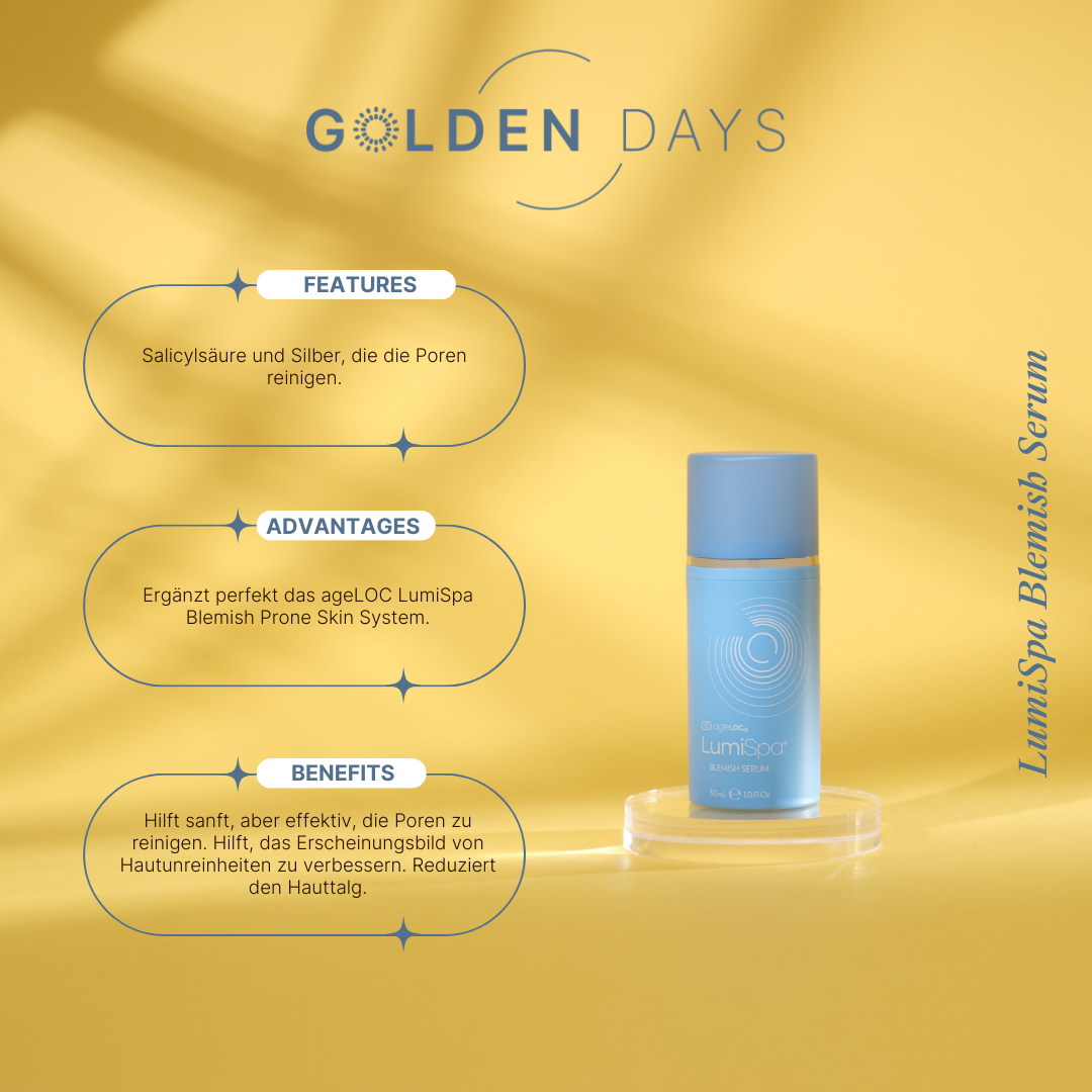 Nu Skin Golden Days 2024 LumiSpa Blemish Serum m Angebot