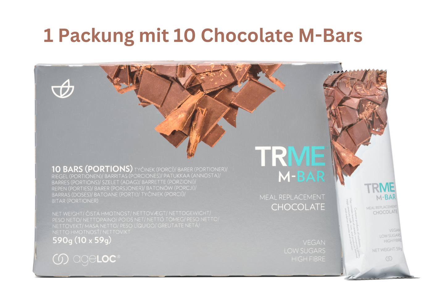 TRME Barre protéinée chocolat paquet de 10
