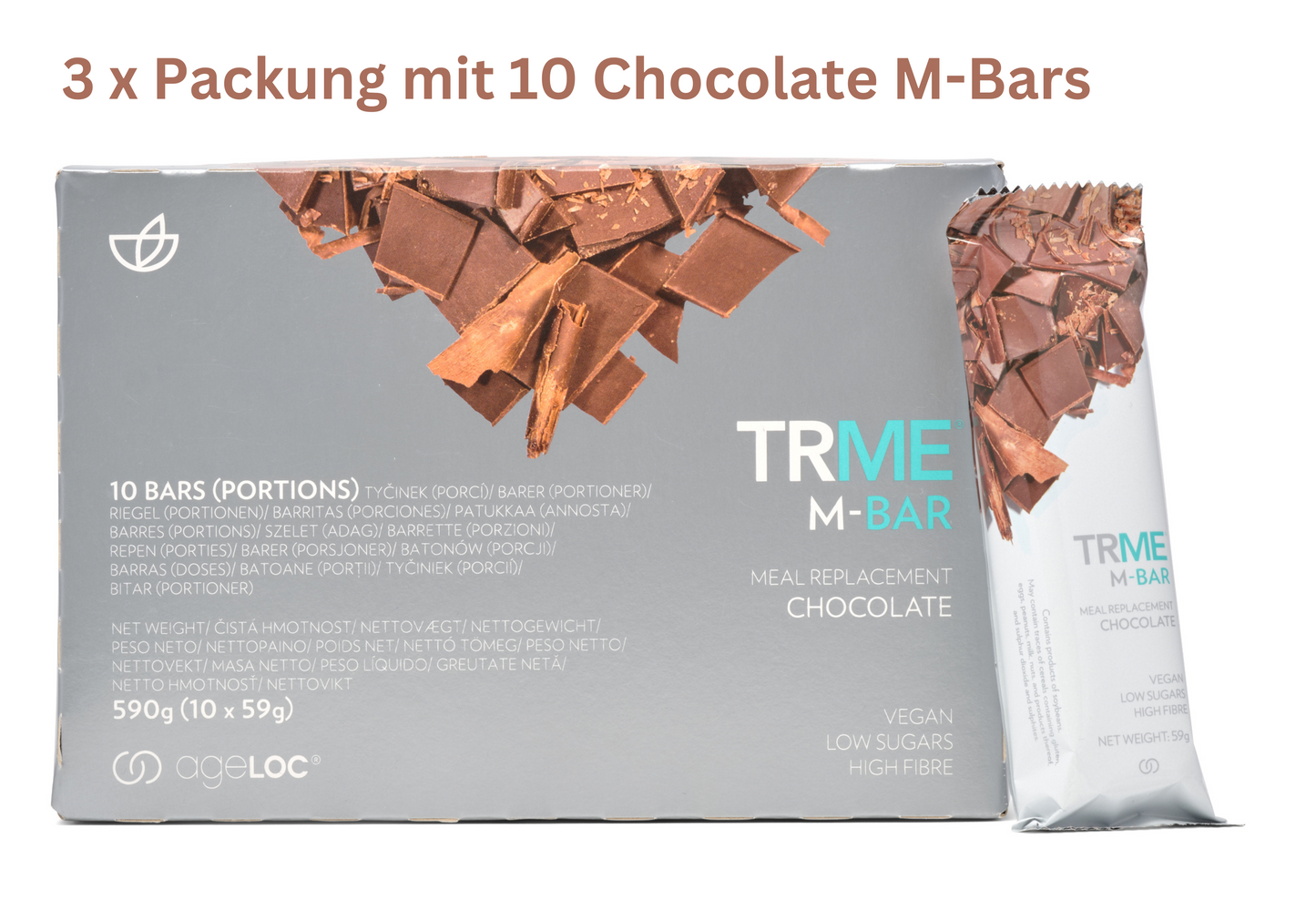 TRME Barre protéinée chocolat paquet de 30
