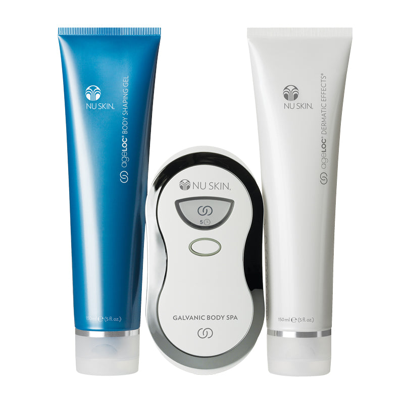 Body Galvanic Spa Gerät mit Body Shaping Gel und Dermatic Effects. Zusammen Galvanic Body Trio.