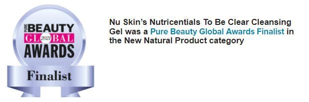 To Be Clear Pure Cleansing Gel è un Beauty Finalista ai premi globali